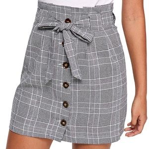 BRAND NEW Plaid Mini Skirt